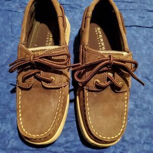 Sperry Billfish 3-Eye Boat Shoes- Dark Tan